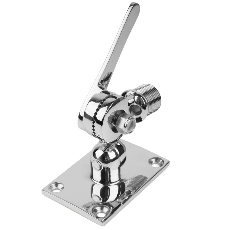Marine VHF Antenna 316 Stainless Steel Adjustable Base Mount for Boats