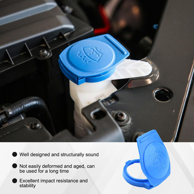 Windshield Wiper Washer Fluid Reservoir Tank Bottle Cap Cover, 3Q0955455 Washer Fluid Cap, Car Accessories Windshield Washer Reservoir Cap Compatible with Porsche Cayenne 2003-2018 (1PCS) 1PCS