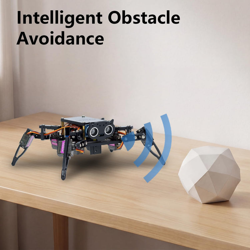 LAFVIN Spider Robot Kit for ESP8266, Quadruped Spider Robot with APP & Infrared Remote Control, Open Source Code STEM Programming Robot for Arduino