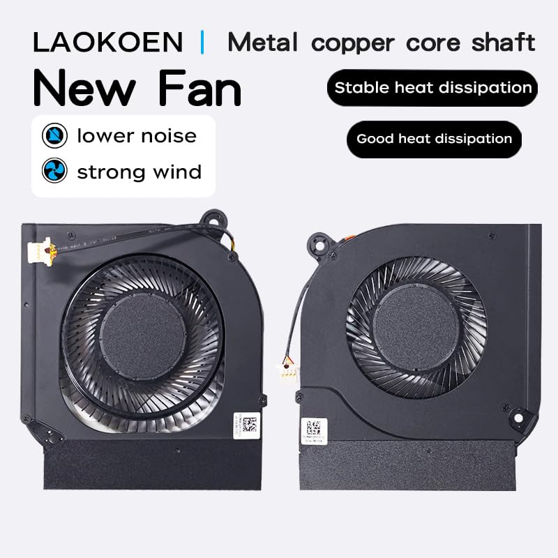 New Replacement Cooling Fans for Acer Nitro 5 (2020) N20C1 AN515-55 AN515-45 AN517-52 AN517-41 AN515-56 -57 AN515-57-55RY AN515-55-50V2 AN515-55-72ST AN515-55-75BM AN515-55-59TA AN515-45-R7WA Laptop
