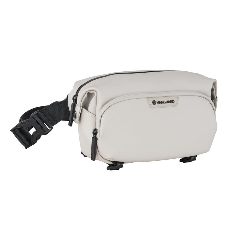 Vanguard VEO Lite W3L Camera & Everyday Waist Pack (Cream) – 3L Capacity, Fits Mirrorless Camera + Accessories, Tripod Strap, Adjustable Wear, Easy-Clean Water-Resistant Design 3 Liter Cream