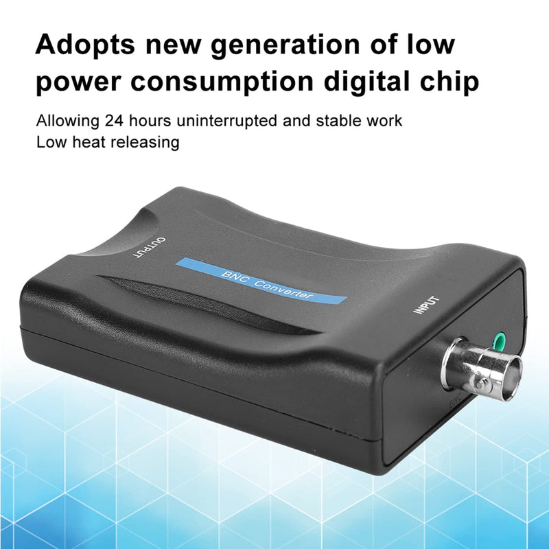 BNC to HDTV Converter with Audio Port, Lossless 1080P / 720P Output, PAL/NTSC Auto Detection, 3D Compensation Technology for Analog Camera