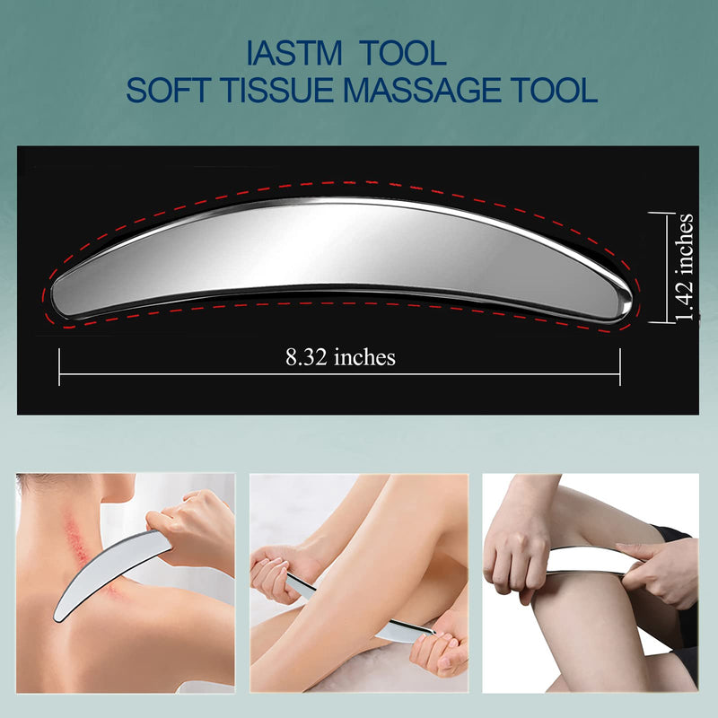 BYYDDIY (SBC Muscle Scraper Tools Set,Stainless Steel Scraping Massage Tools SBC