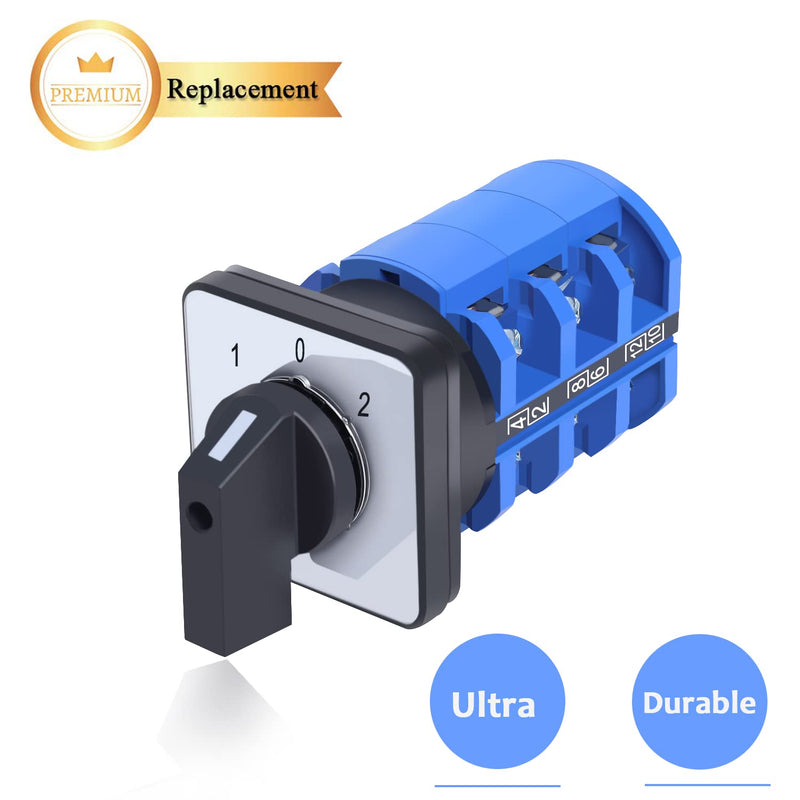 63A Rotary Changeover Cam Switch With Master Exterior Box, SZW26-63 3 Position 3 Phase 660V Universal Selector for Electrical Wiring