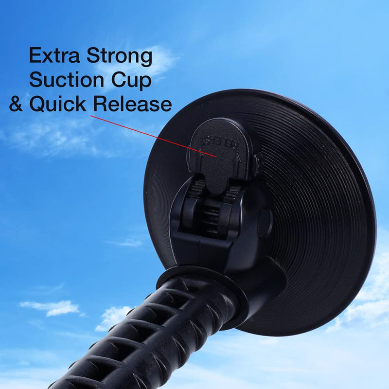 Cummins Windshield Phone Mount CMNWSPH - Suction Cup Phone Holder for Car or Truck Window or Dash Universal Fit - Black