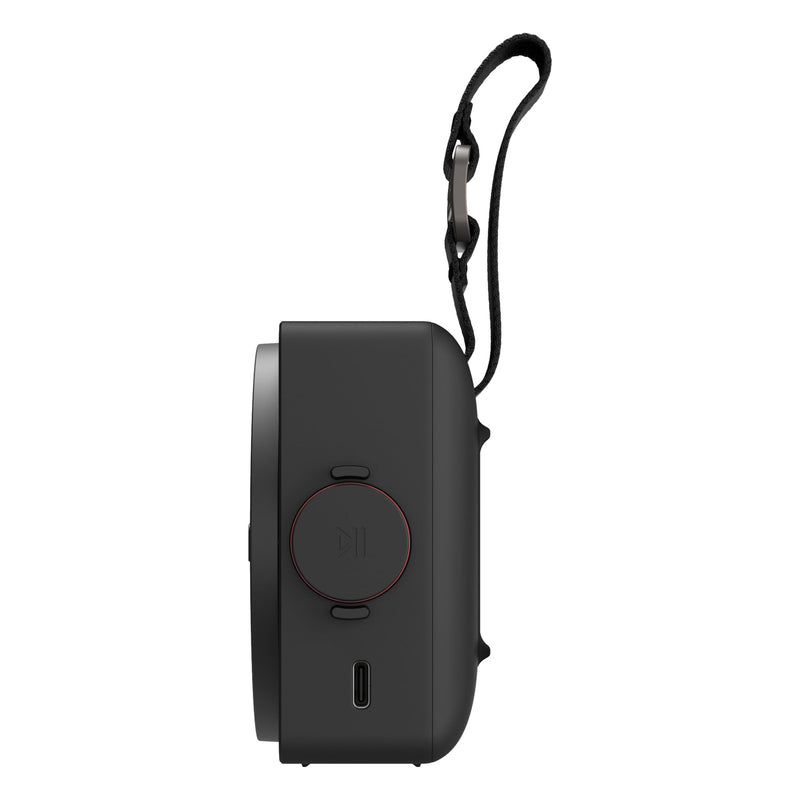 LG xboom Mini by will.i.am Portable Outdoor Bluetooth Speaker, up to 10 Hours, IP67 Dust and Water Resistant, Adjustable Hanging Strap, Black