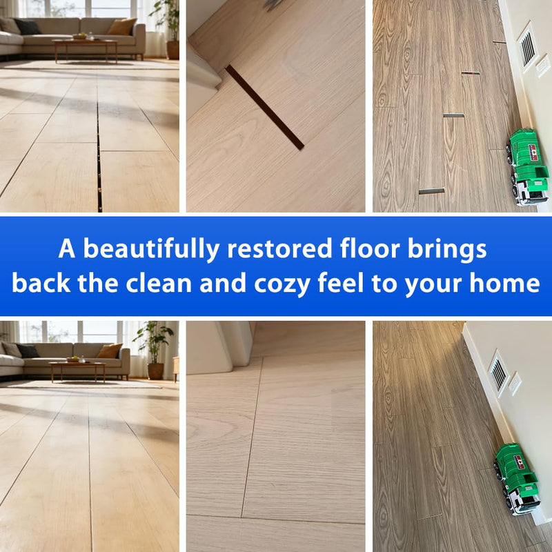 Heavy Duty Floor Gap Fixer Tool, Professional Vinyl Floor Gap Repair Tool for Laminate Flooring, 45° Striking Surface & Enhanced Suction Cup, Includes 5pcs Extra Sticky Pads