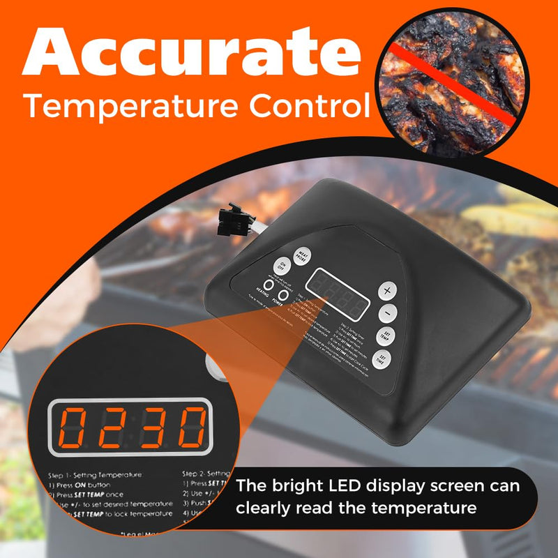Digital Thermostat Controller Replacement for Masterbuilt Electric Smoker 20071914/20071814 / 20070511 – 275°F Precise Temp Control Panel Kit