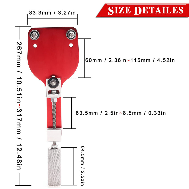 77750 Oil Filter Cutter Tool for Filter Cutting Range 2-3/8" - 5" Red