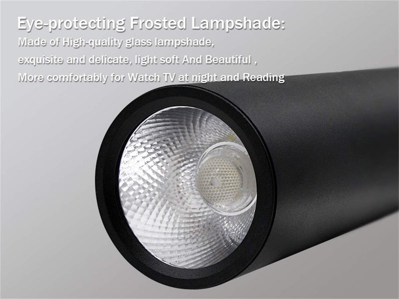 110V 12w 3000k Dia 5CM L40CM Tube LED COB Modern Pendant Lights Spot Light Downlight Hanging Lamp for Kitchen Island Dining Room Bar Counter Shop