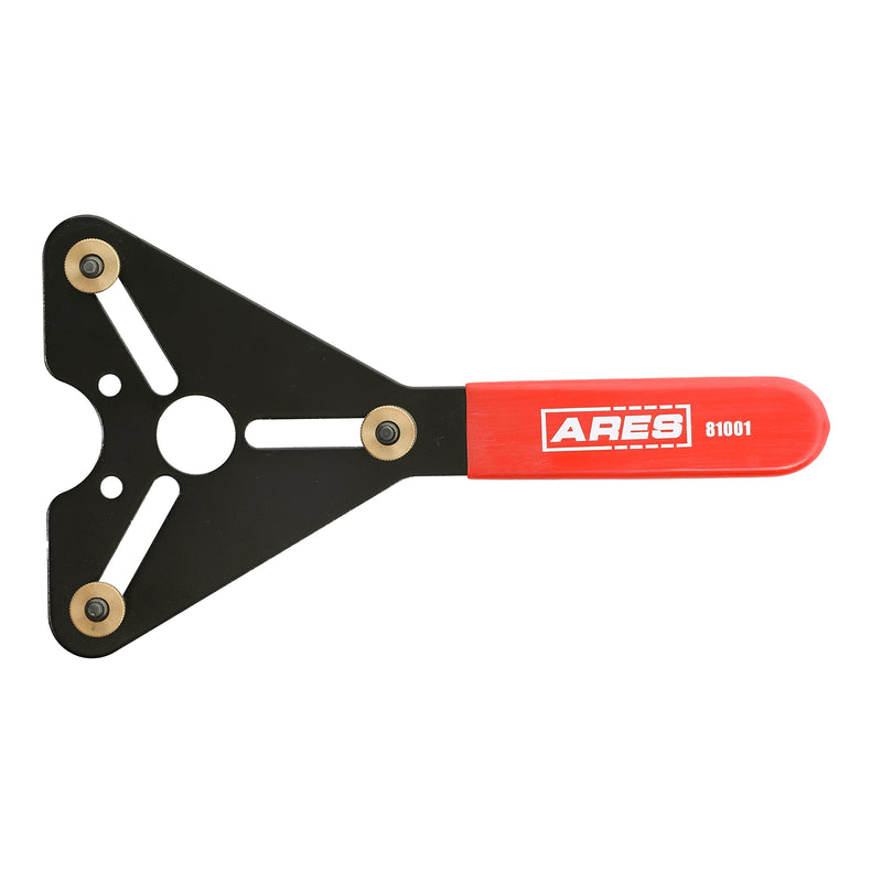 ARES 81001 – AC Clutch Holding Tool – Stamped Steel Adjustable Clutch Holder for Various Applications – Compatible with Domestic and Import AC Compressors
