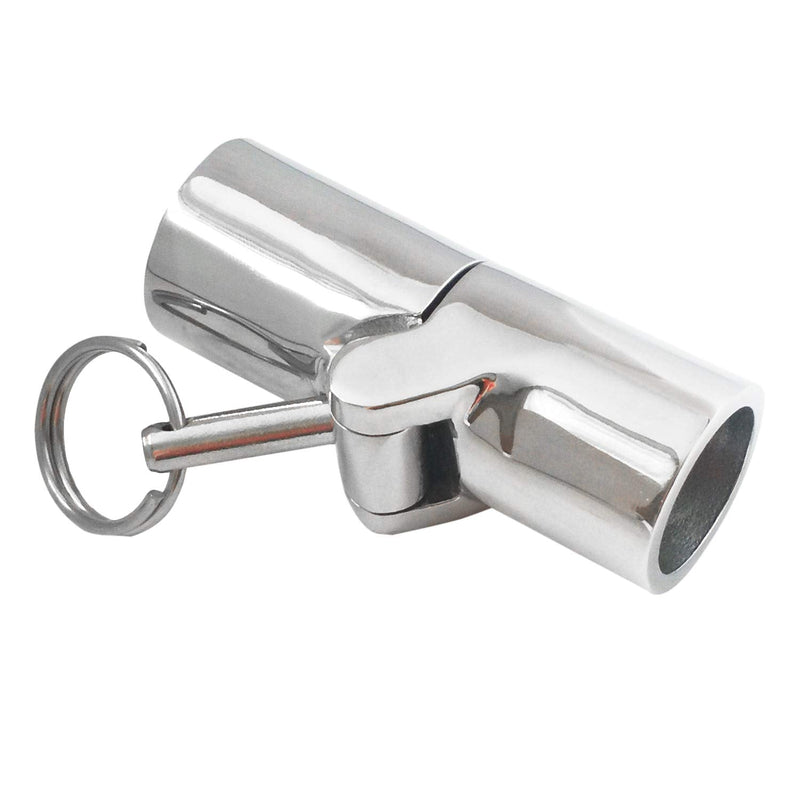 316SS Marine Grade Boat Pipe Connector, Stainless Steel Folding Swivel Coupling Tube Pipe Connector Boat Hardware Fitting for (22mm) 7/8inch Tube For (25mm)1nch O.D tube