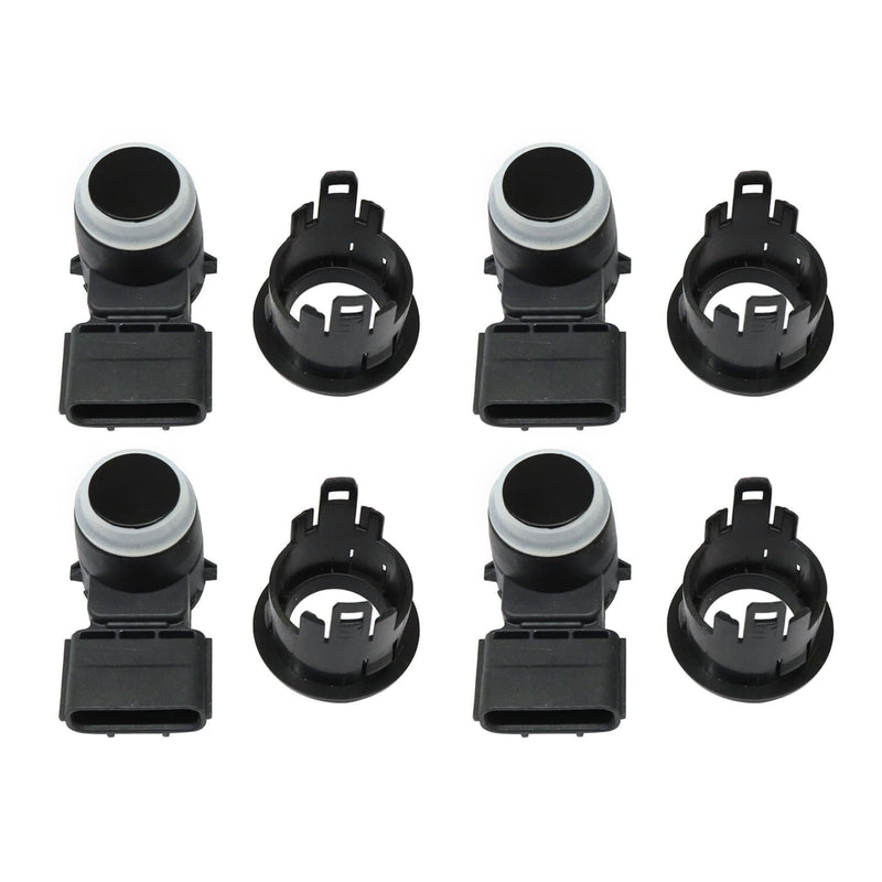 XQSMWF 39680TZ5A01 4Pcs Bumper Parking Sensor and Retainer Fit for Acura MDX RLX 2014-2016 TLX 2015-2016 3.5L, Replace 39681TZ5A0 39680-TZ5-A01 Parking Aid Sensor Black