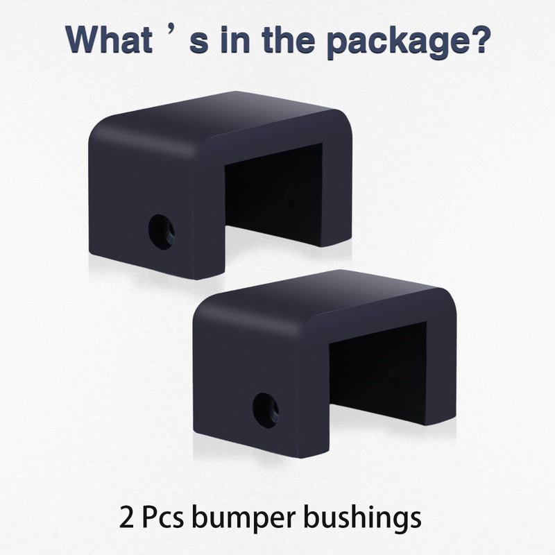 FUSCH Blue Bumper Hood Rest Bushings Short Bolt-on Compatible with Peterbilt 330 1995-1999 357 377 1987-2000 379 pre-2000 385 Replace#: 13-03510