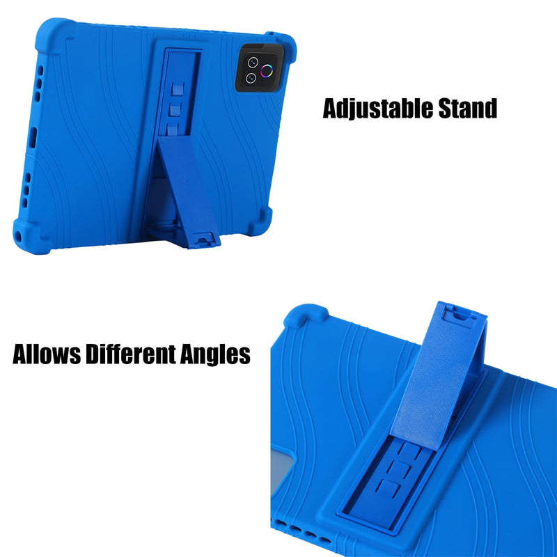 Silicone Case for Urao X109 Tablet 10.1 inch Android 16 Tablet 10.1 inch | Soft Friendly Adjustable Stand cover for Urao X109 Tablet 10.1" 2026 Dark Blue