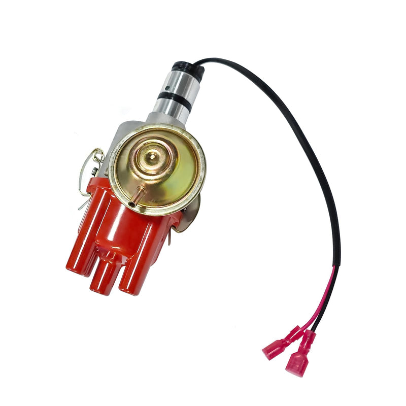 034 Vacuum Advance Electronic Distributor Red Fits for VW Bug Bus Ghia Beetle Fastback Karmann Transporter 0231170034EL, 0231170034
