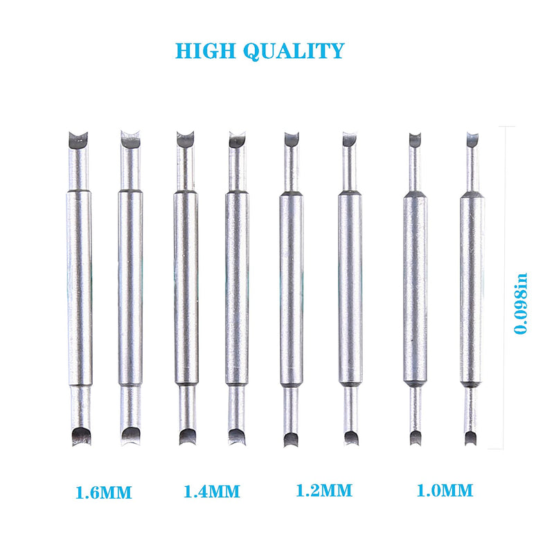 Watch Spring Bar Plier Tool, Spring Bar Tweezer, Watch Band pliers with Robust 8 Alloy Steel Pins, Watch Band Pins Replacement Tool Black