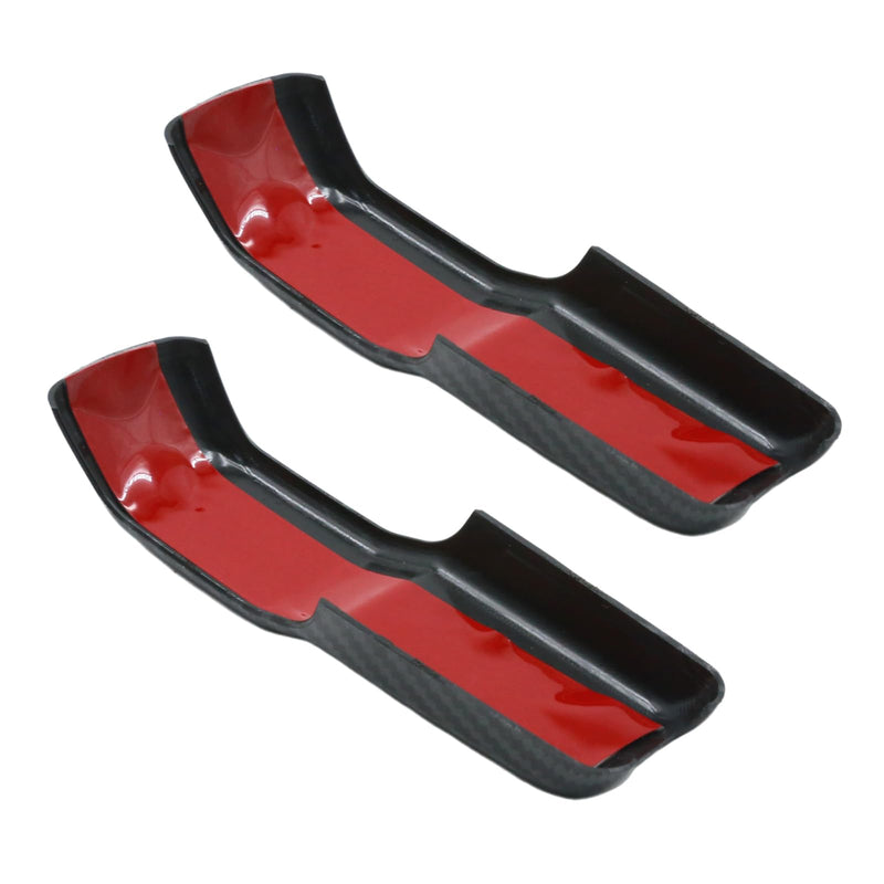 UOIENRT 2Pcs JL Engine Hood Hinge Cover, ABS Decoration Cover Stickers, Carbon Decoration Trim Cover Exterior Accessories Replacement for Jeep Wrangler Gladiator 2018-2024 Black
