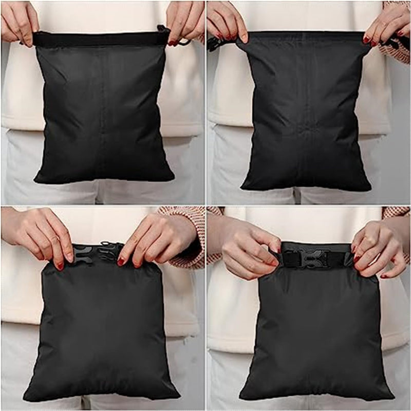 Shappy 6/12 Pcs Waterproof Dry Bags, Lightweight Outdoor Waterproof Dry Stuff Sacks 15/8/5/4/3/2 L and Long Adjustable Shoulder Strap for Kayaking Rafting Boating Hiking Camping Multicolor 12