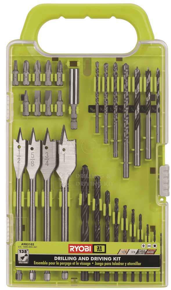 Ryobi Kit 31 Pieces Drilling and screwing RAKDD31