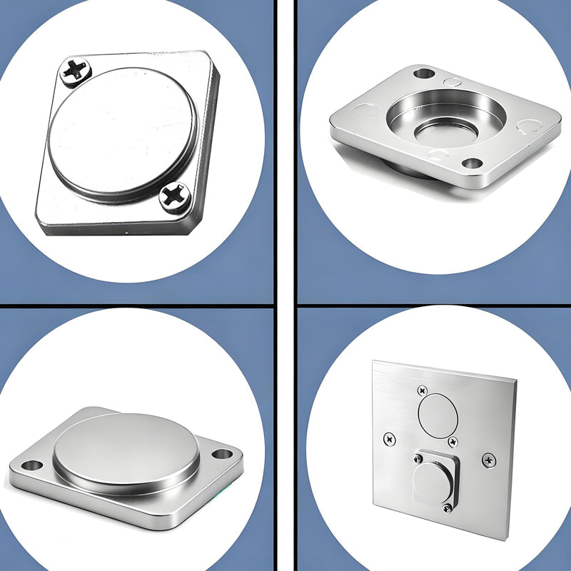 5PCS Panel Mount Blank Plates D Series Metal Rack Mounting Plates for Chassis Connectors XLR Connectors Ideal for Custom Installations Professional Grade Panel Mount Blank Plates(Silver)