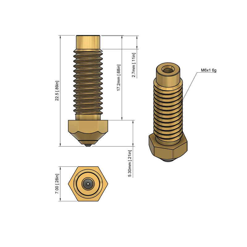 Tungsten Carbide Nozzle 0.6mm for Elegoo Neptune 4 Plus/Max 3D Printer, High Thermal Conductivity Abrasion Resistance for Precision Additive Manufacturing Tungsten Carbide