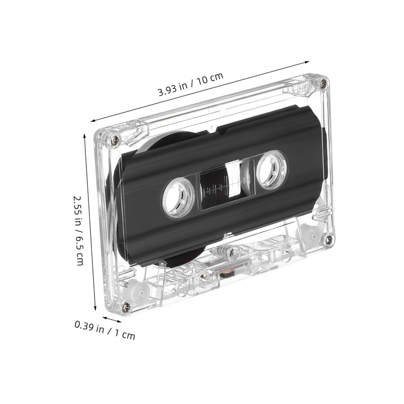 TEHAUX Blank Cassette Tapes, 60 Minute Audio Recording Cassettes 2pcs | 30 Minutes Per Side, Clear Storage Cases, Compatible with Standard Cassette Recorders, For Music, Voice & Mixtapes