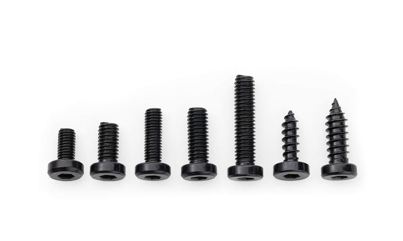 Rightcar Solutions License Plate Ultimate Screw Kit| License Plate Fasteners Anti Theft License Plate Screws | Rattle Proof, Rust Proof | Stainless Steel License Plate Screws (Black Kit) Black Kit