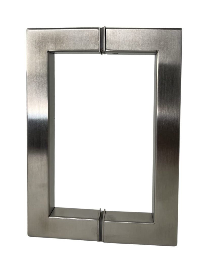 Shower Door Handle – Premium Nickel Shower Glass Doors – Stainless Steel Glass Door Handle – Durable and Sturdy Design – Installation Kit Included (Nickel, 6inch)