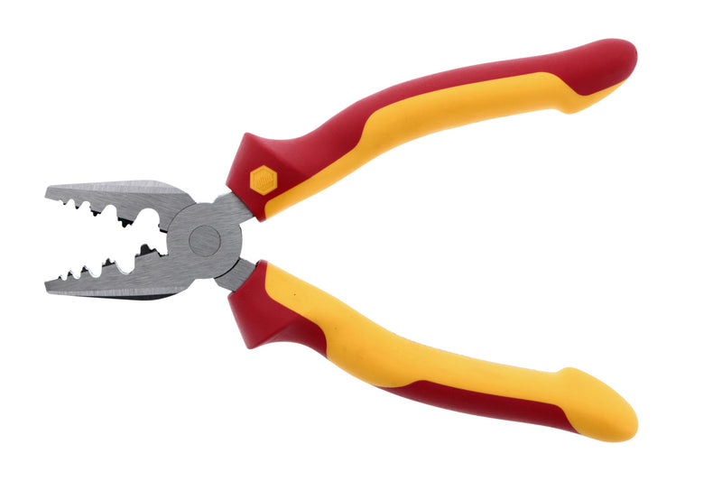 Wiha 32945 7-Inch Insulated Industrial Crimping Pliers
