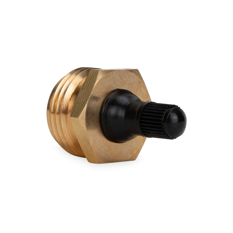 Camco RV Brass Blow Out Plug - Essential RV Winterizing Tool - Heavy-Duty Brass Construction - Helps Clear Your Water Lines During RV Winterization and Dewinterization (36153) 5.50 x 3.63 x 1.24 Inches