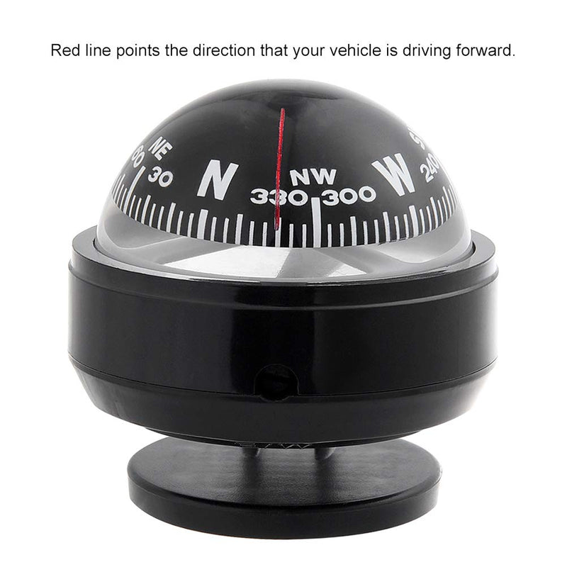 Car Compass,Car Dashboard Mount Navigation for Compass Ball Plastic Direction Guidance Tool for Camping Hiking