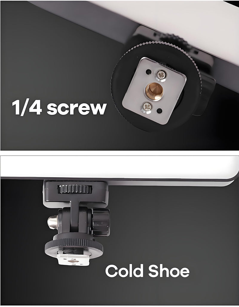 LED Video Light Panel, Dimmable DSLR Camera Light for Pictures Photo Video Recording with 4000mAh Rechargeable Battery, Cold Shoe, 240pcs Lamp Beads, CRI>95 2700K-6500K for Photography Live Streaming