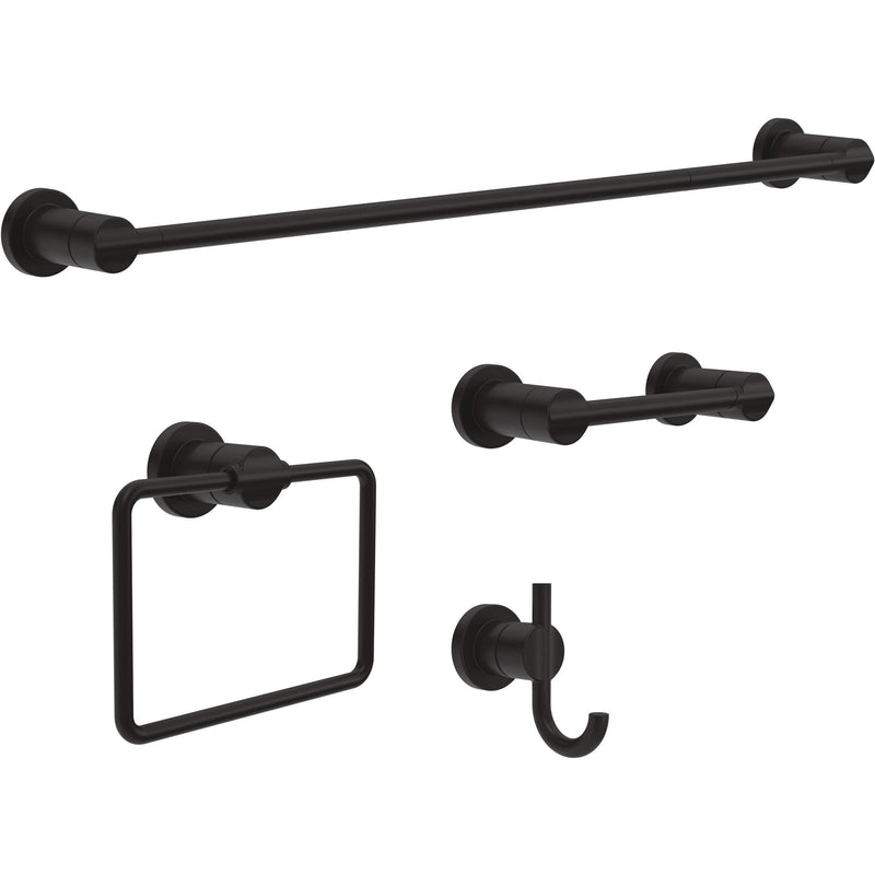 Delta Pivoting Toilet Paper Holder | Matte Black | Wall Mount | Nicoli Bathroom Accessories