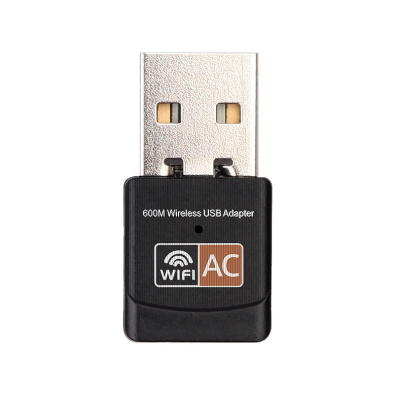USB WiFi Adapter for PC, AC600M USB 2.0 WiFi 5 Dongle 802.11ac Wireless Network Adapter with Dual Band 2.4GHz/5Ghz for Desktop Laptop Support Windows 10/8/7/XP, MAC OS, Linux etc 600Mbps Mini