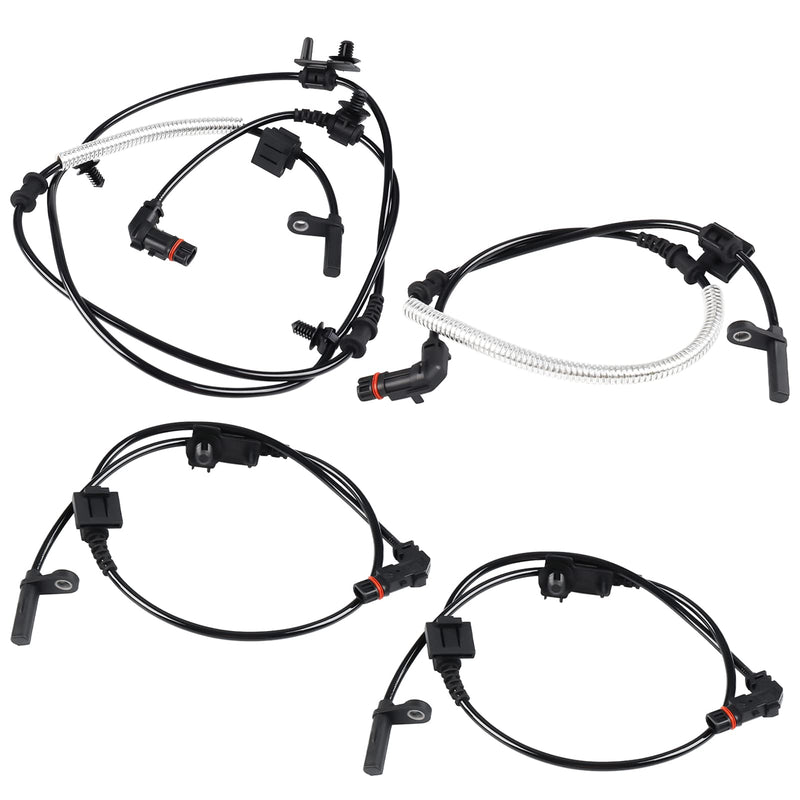 4 Pcs ABS Wheel Speed Sensor Compatible with Dodge Charger Challenger Magnum 2006 2007 2008 2009, Chrysler 300-2005 to 2010, Replacement for 4779244AC, 4779247AA, Front and Rear
