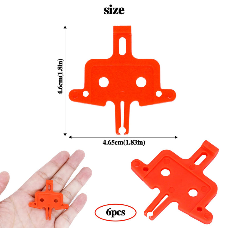 6PCS Bicycle Brake Pads Spacer Hydraulic Disc Brake Pads Spacer Hydraulic Bike Brake Pad Spreader Cycling Repair Instert Tools for MTB, Road Bike