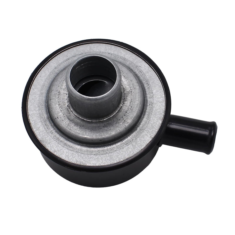 Black Round Valve Cover Breather Push in Style Highly Polished Breather Device with Vent Tube for SBC BBC SBF 327 350 302 454 Black