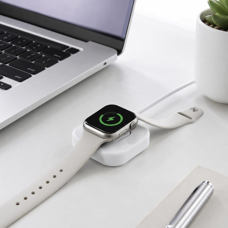 for Apple Watch Charger Charging Dock - Compatible with Apple Watch Series White 3.3FT