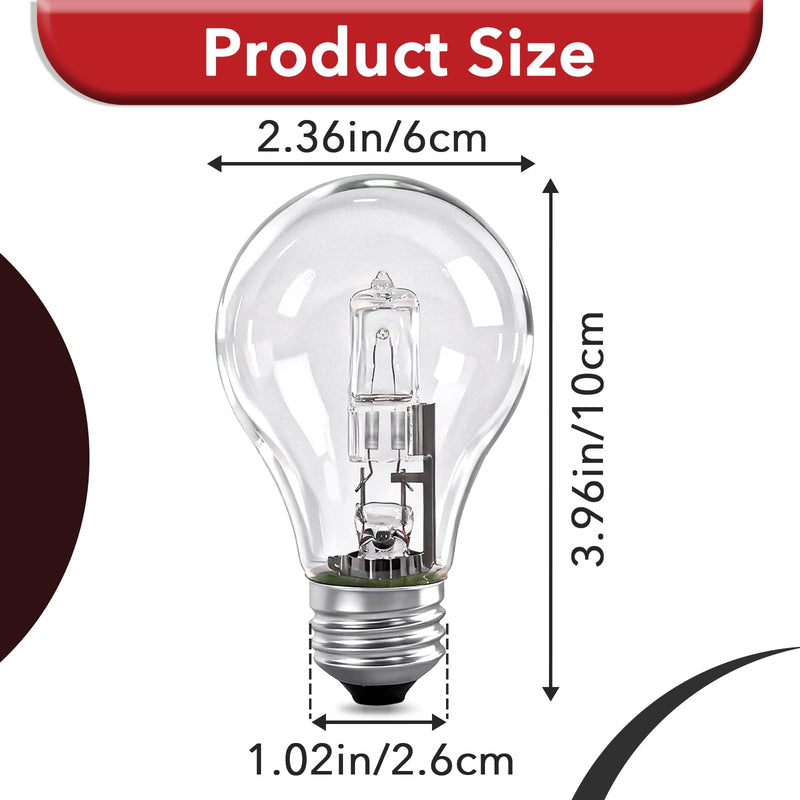 16 Pcs 043168787963 78796 Halogen Light Bulbs, 43W 120V with E26 Base | Full 360° Light Beam, Clear Dimmable Lighting, Fits Various Indoor Lamps, Direct Model Replacement, Tool-Free Quick Install 16