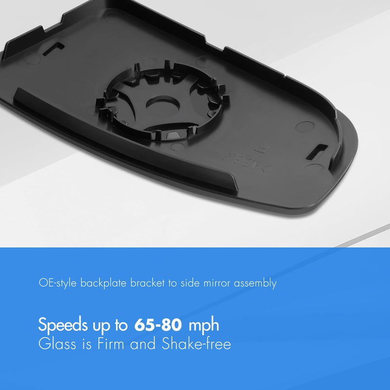 Compatible With 2015-2022 Ford Transit T150 T250 T350 Passenger Side Mirror, Replacement for 2014-2020 Transit MK8 Right Side Mirror Glass, Lower Mirror with Backing Plate