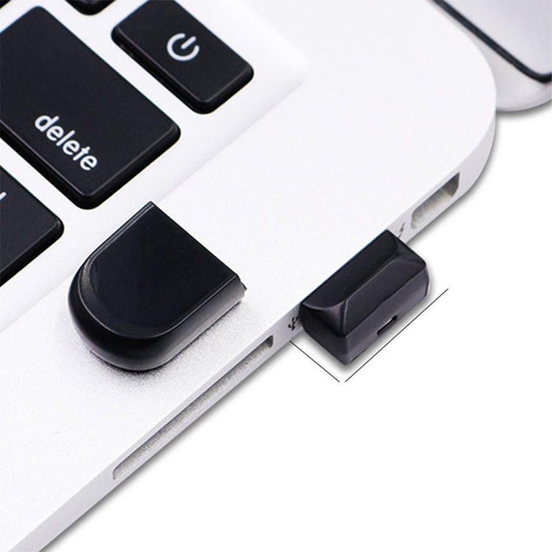 1 Pack SUNKANGKIE Ultra-Slim 8GB USB Stick Black, Tough Shell, Nylon Lanyard, Mini USB 2.0 USB Flash Drive for Files/Photos, Works Laptop/TV/Car(1 Pack,8GB) 1