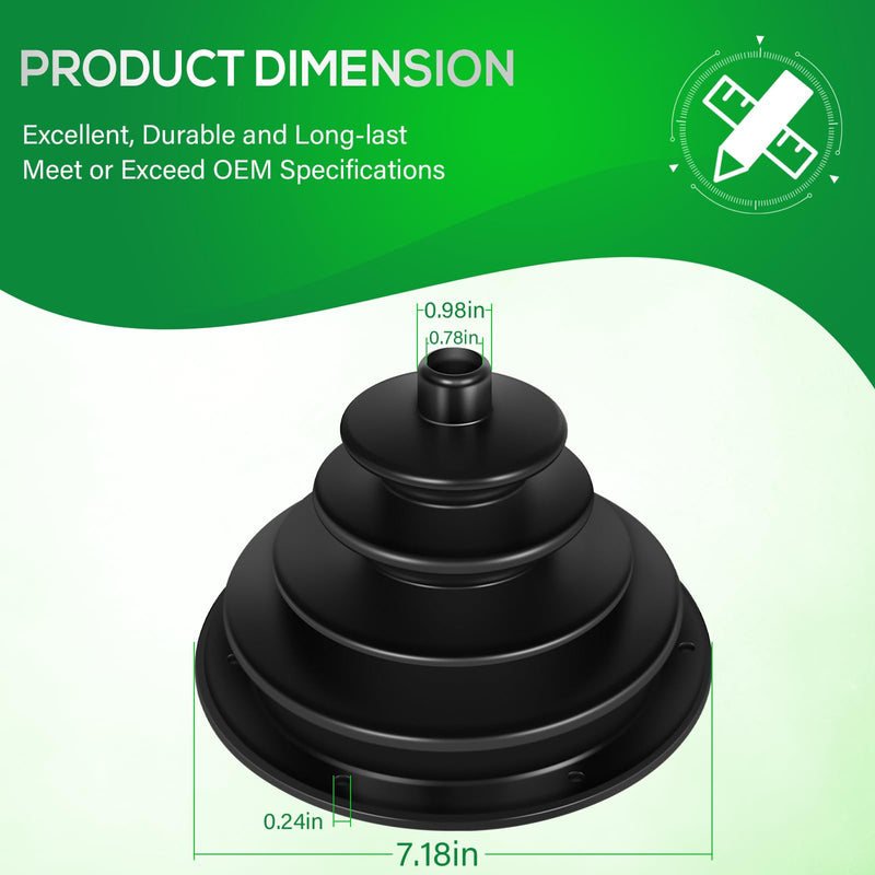 Transmission Shift Boot Fit for Kenworth T170 T270 T300 T370 K300 C500 T600A T660 T800 W900 T2000 1999-2010, Shifter Boot Replace for K042702 K042-702 924-5406 562.7593