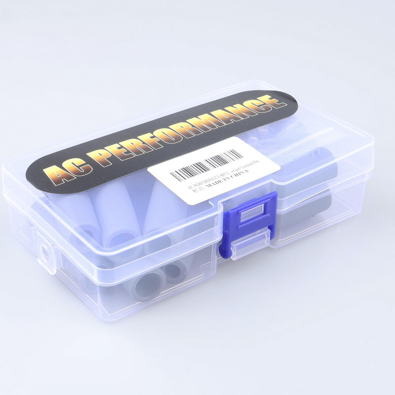 45 Degree Replacement Spark Plug Wire Silicone Boot and Terminal Kits for 7mm-8.5mm Wire, Pack of 8 45 Degree Gray