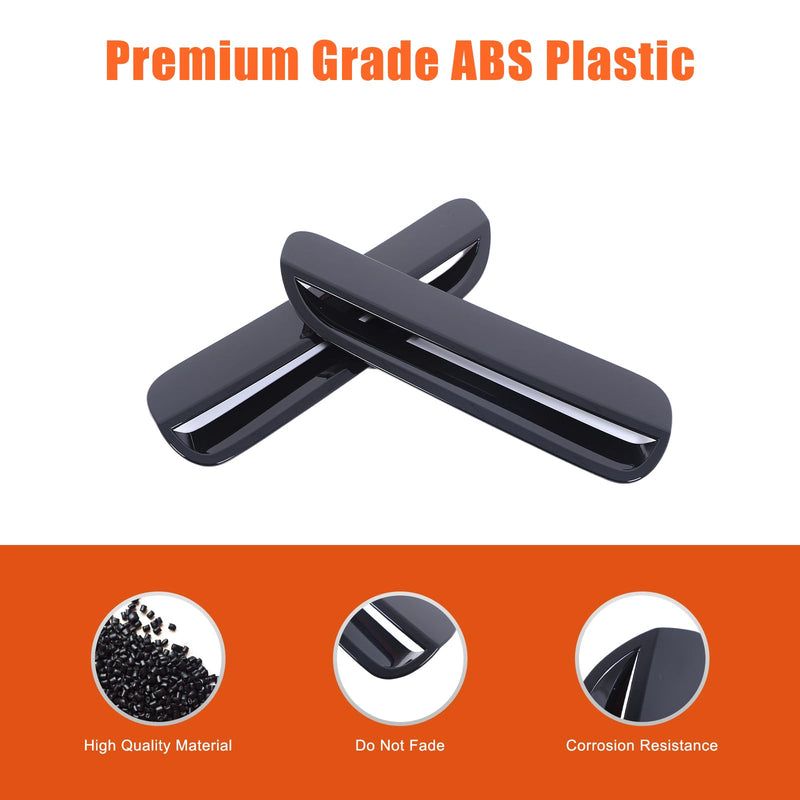 Car Engine Hood Air Outlet Vent Cover Trim Compatible with Pontiac G8 08-09/Holden Commodore 06-12 Car Front Engine Hood Vent Air Flow Intake Body Moulding Protection Cover decoration (Piano Black) Piano Black