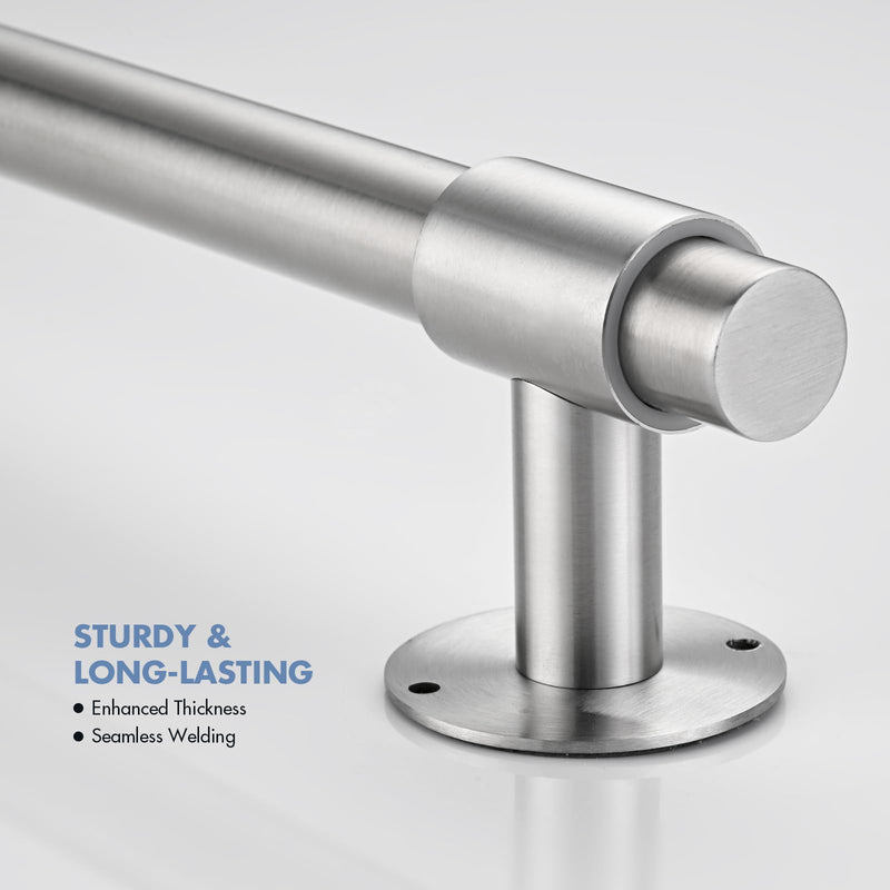 Shower Slide Bar 30-Inch with Adjustable Handheld Shower Head Holder for Bathroom Drill-free Mounted SUS 304 Stainless Steel (Brushed Nickel)
