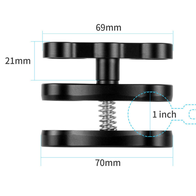2pcs 1" Underwater Ball Clamp for Diving Camera Arm, Compatible with GoPro Action Camera and Flashlight Arms (CLAMP-2) CLAMP-2