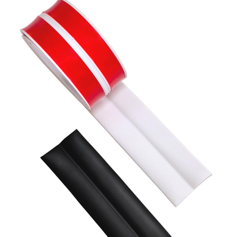 Black Wall Ceiling Molding Trim 2.4 Inch x 20 Feet, Corner Protector Edge Guard Peel and Stick Wall Trim Moulding Corner Molding Trim Caulk Strip, Self Adhesive Trim for Wall Edge, Ceiling, Countertop Black