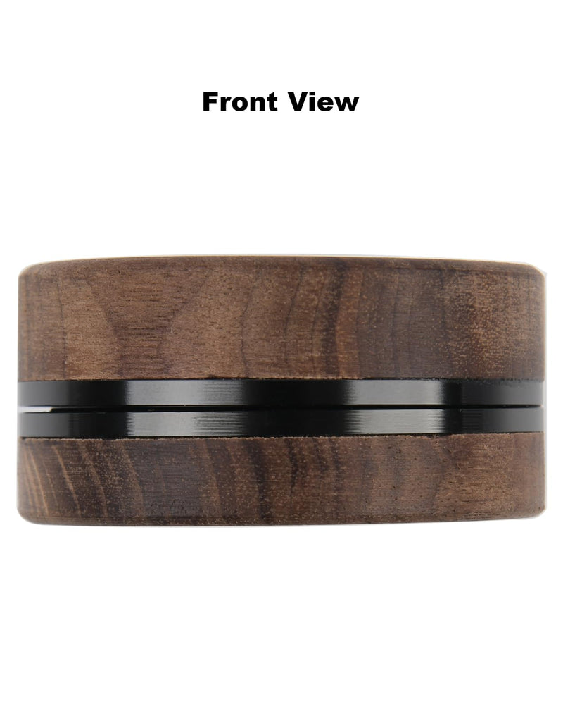 2-Piece Grinder, 2.5" Walnut Wood and Aluminum Grinder for Kitchen Brown 2.5"