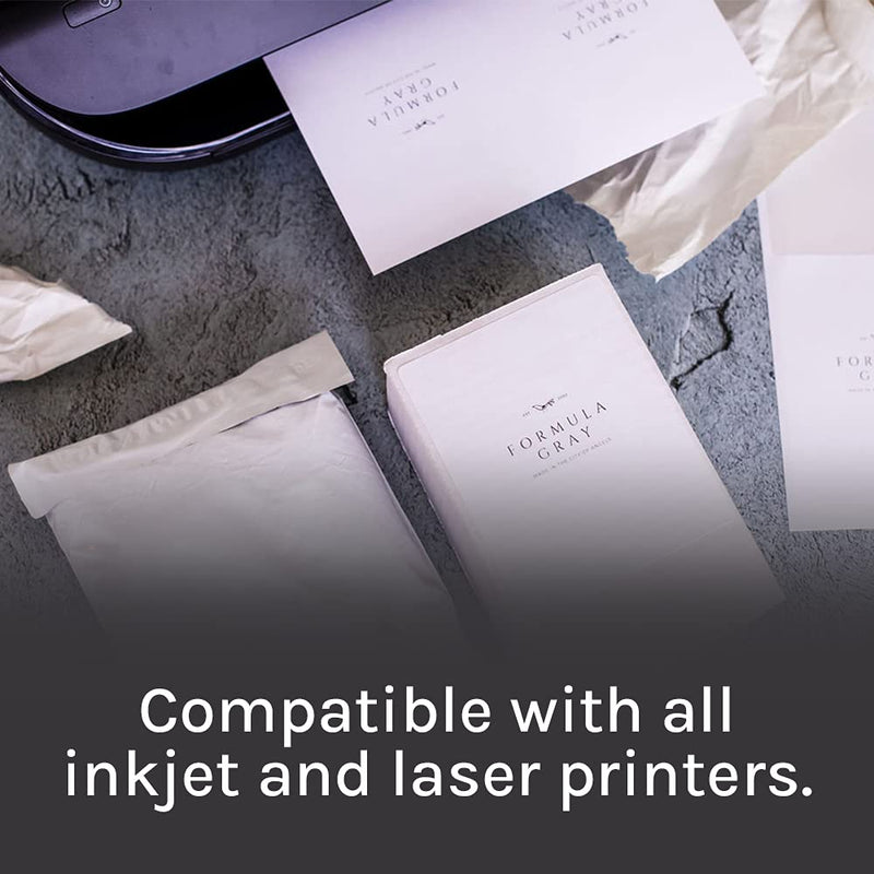 Premium Label Supply White Sticker Shipping Labels – 4" x 5" – Laser/Inkjet Compatible – (4 per Sheet), 25 Sheets - 100 Total Adhesive Labels 100 Labels